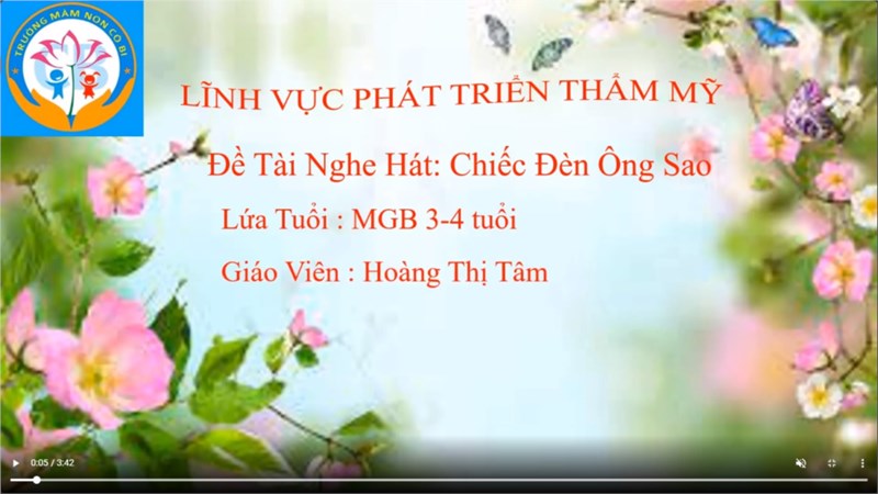 HĐÂN: Nghe hát: Chiếc đèn ông sao - MGB